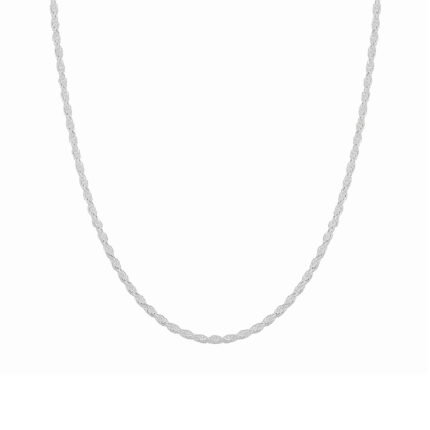 Corrente em Prata 925 Legítima Cordão Baiano 2,5 mm - Tamanho 60 cm